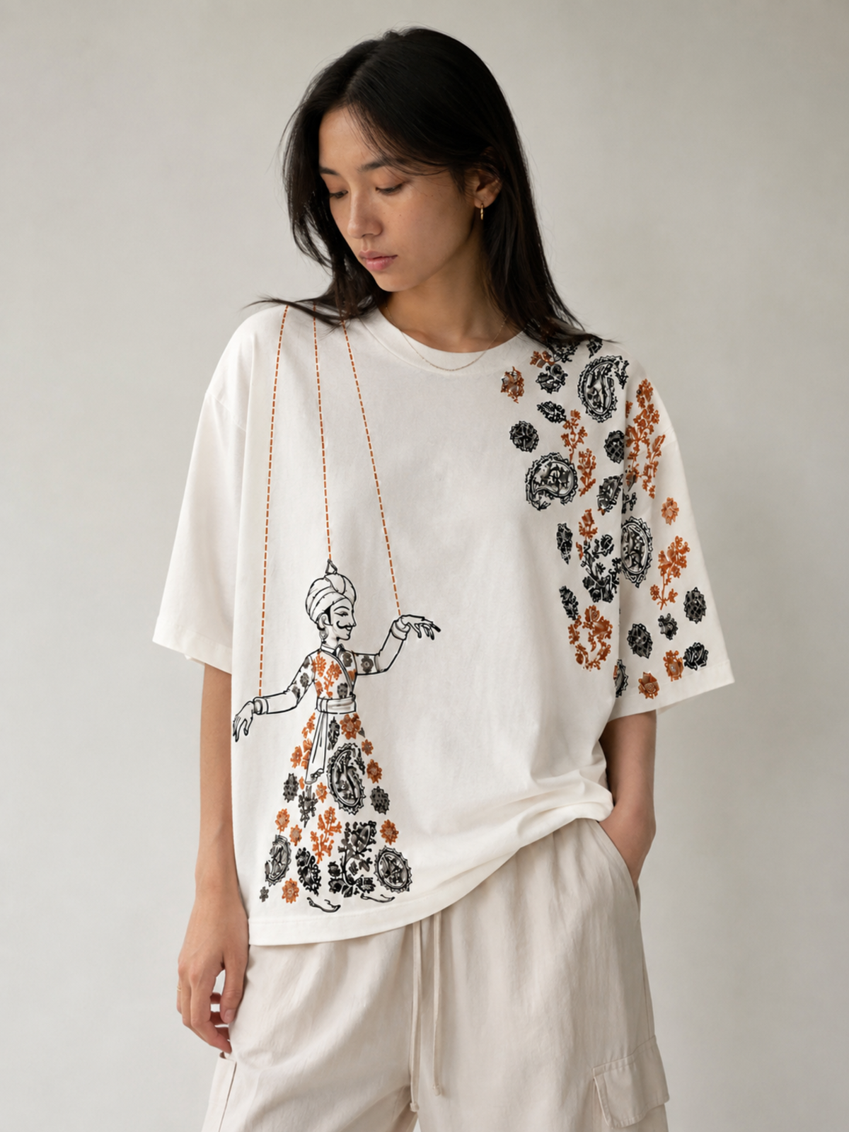Kathputli Oversized Tee - Women