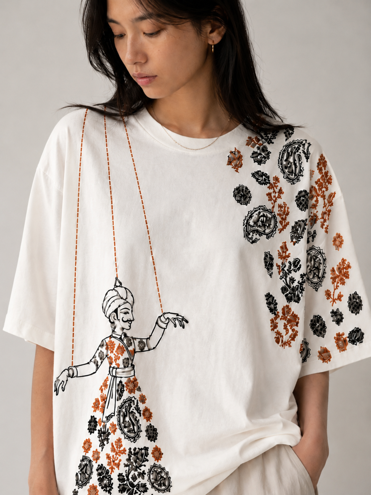 Kathputli Oversized Tee - Women
