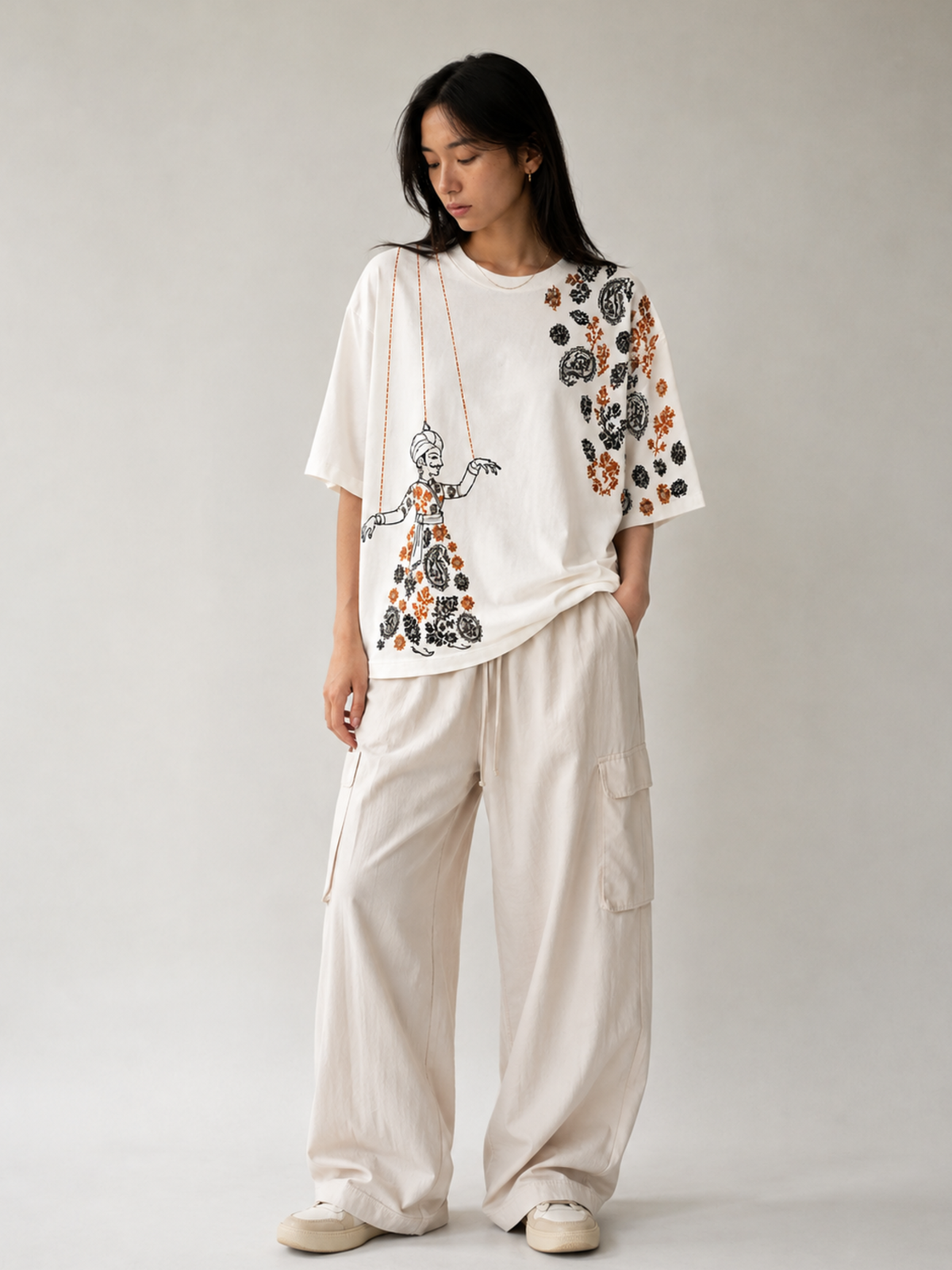 Kathputli Oversized Tee - Women