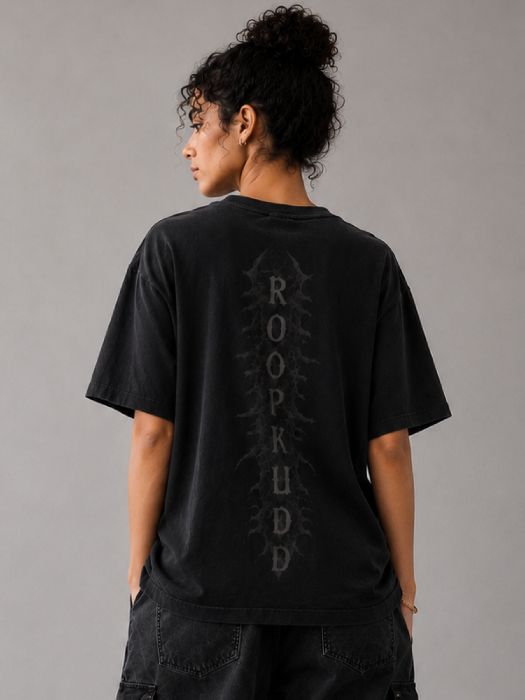 Roopkund Skull Oversized Tee - Women