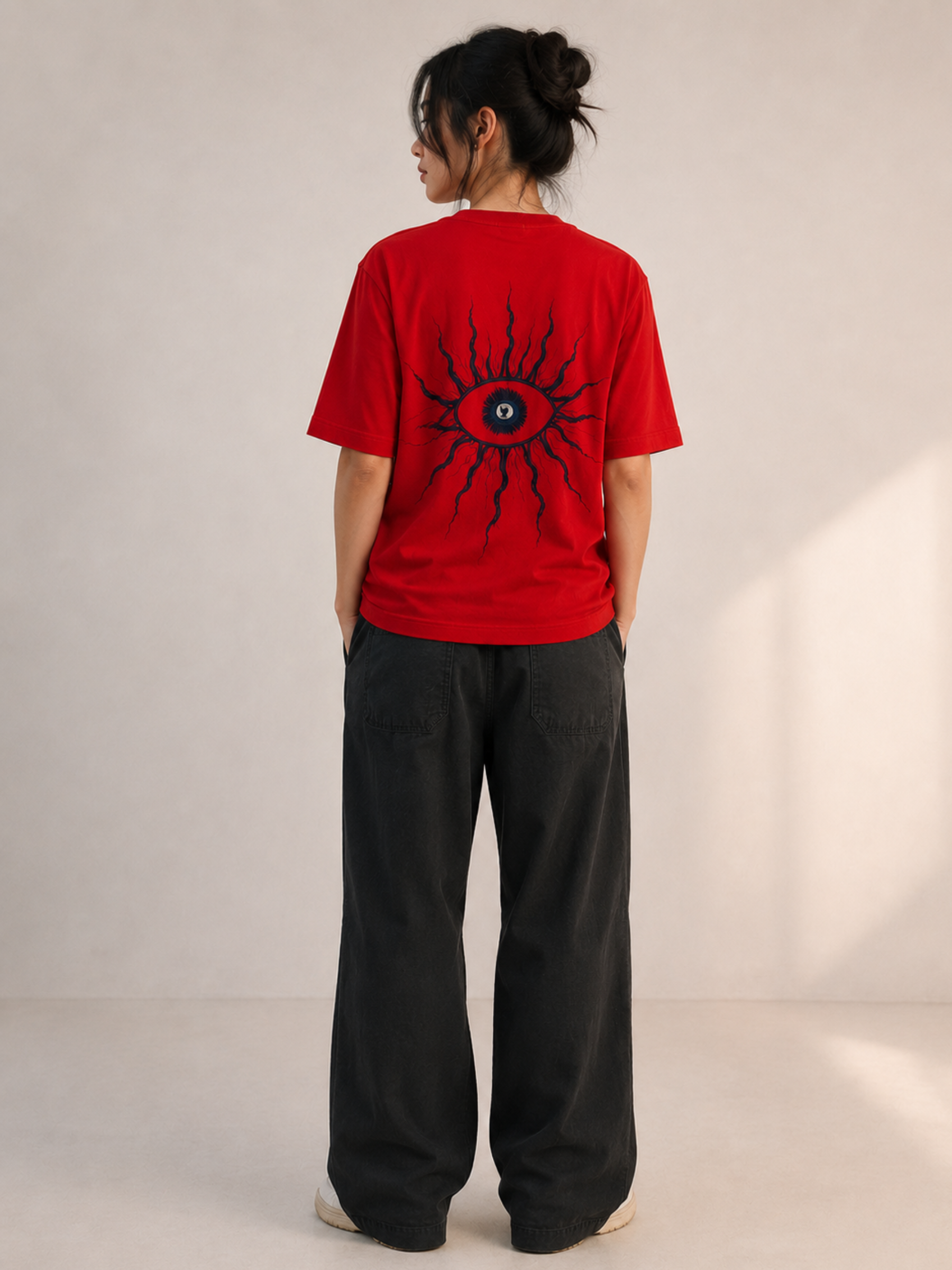 Phobia Oversized Tee Red - Women