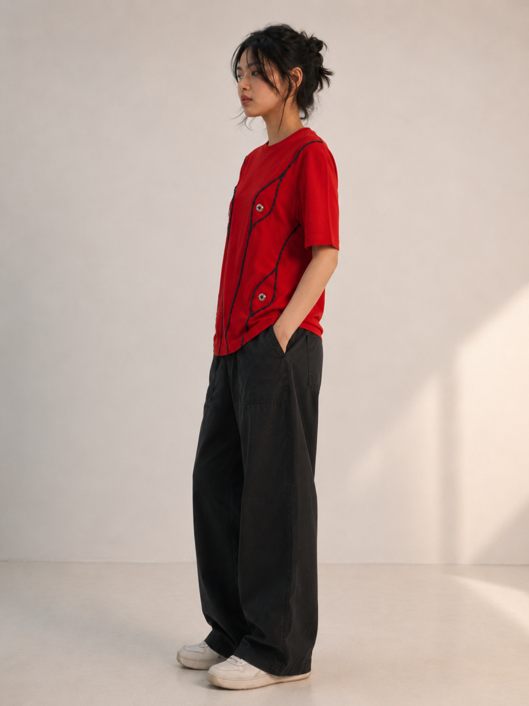 Phobia Oversized Tee Red - Women