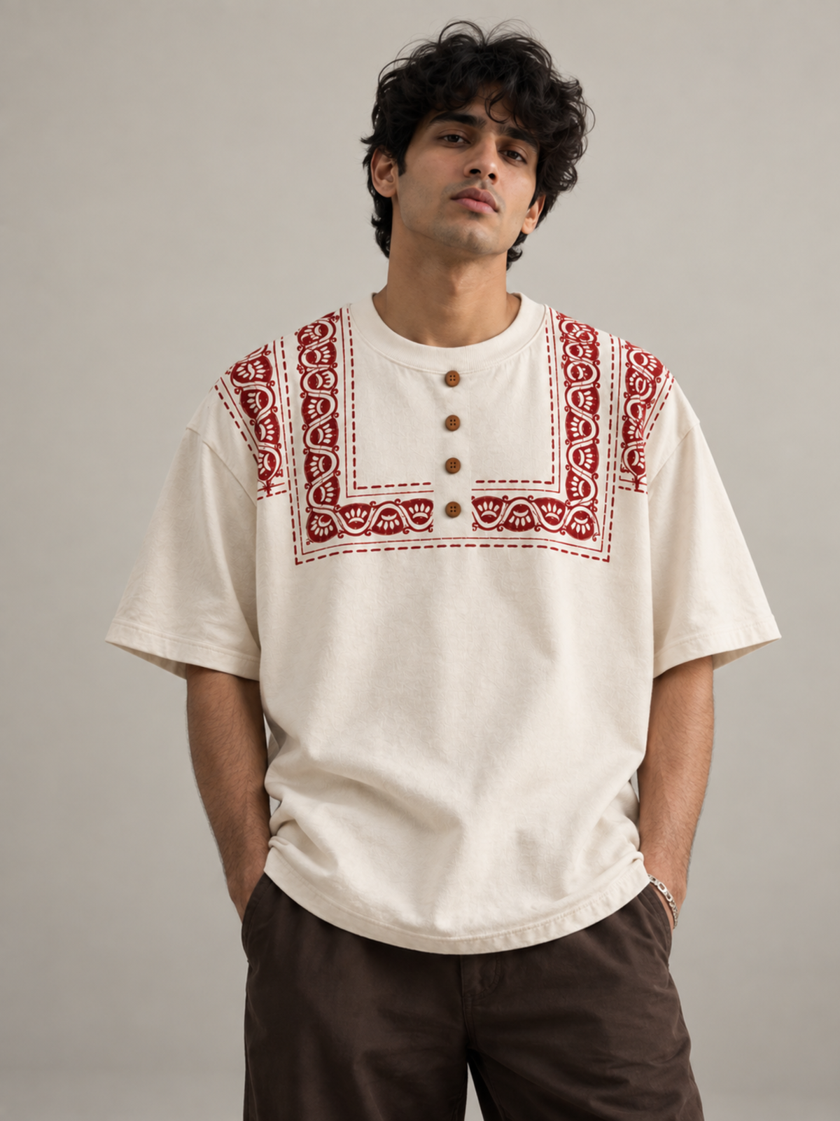 Karigari Oversized Tee+CropTop-Couple Combo