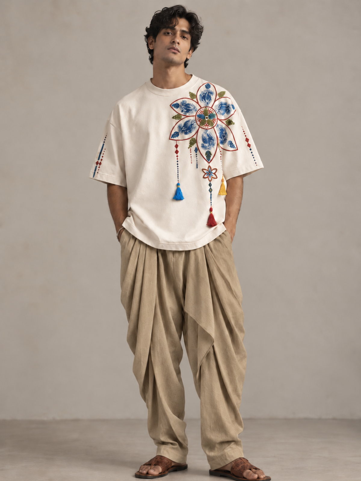 Rang Oversized Tee+CropTop- Couple Combo