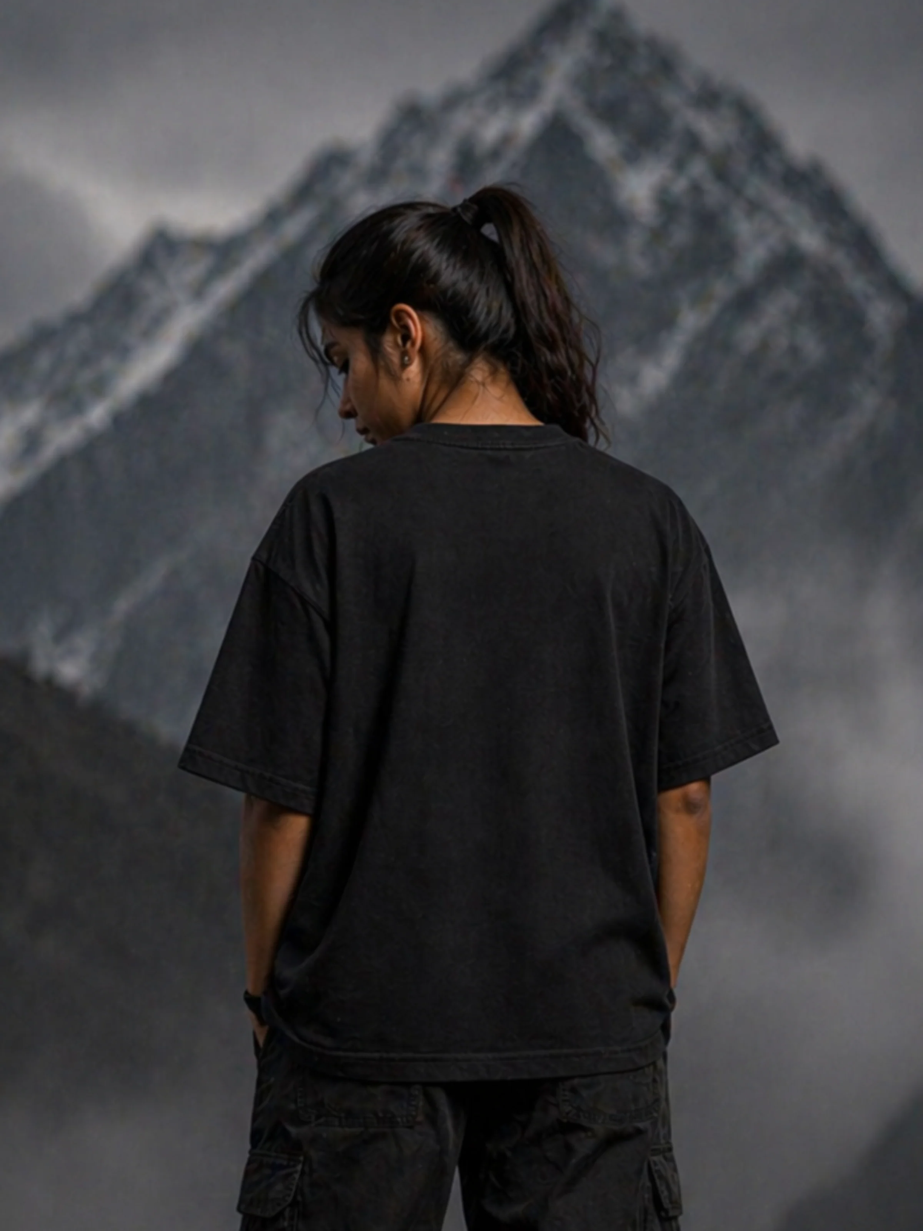 Mount Everest Oversized Tee - WOMEN