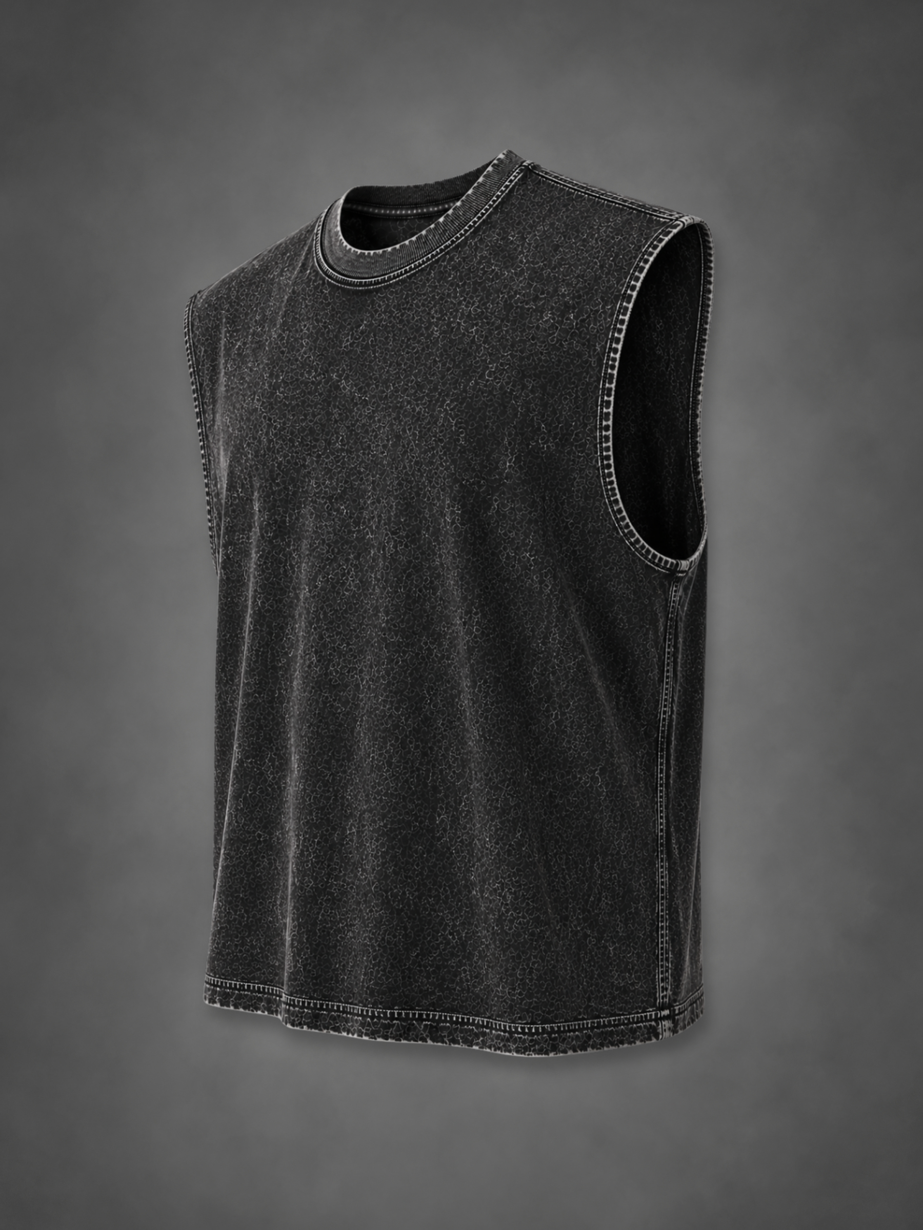 PulseMax Black Athletic Vest - Men